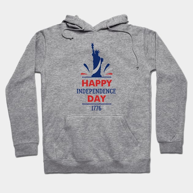 4th Of July Happy Independence Day 1776 Hoodie by TinPis